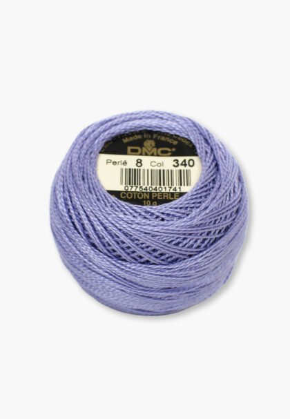 DMC Perlé No. 8 – Color 340 – 100% Cotton – 10 g Thread Ball