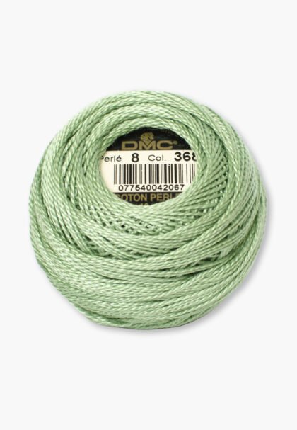 DMC Perlé No. 8 – Color 368 – 100% Cotton – 10 g Thread Ball