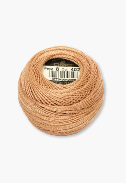 DMC Perlé No. 8 – Color 402 – 100% Cotton – 10 g Thread Ball