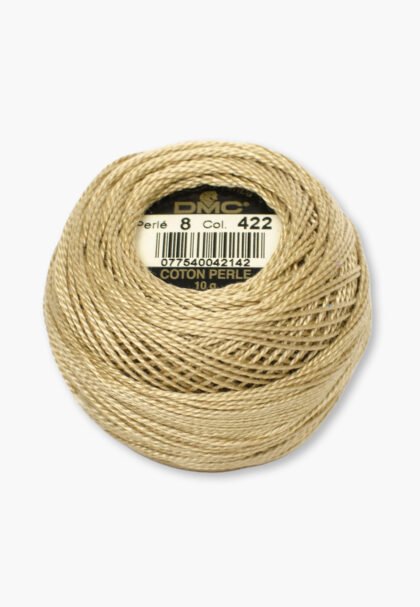 DMC Perlé No. 8 – Color 422 – 100% Cotton – 10 g Thread Ball
