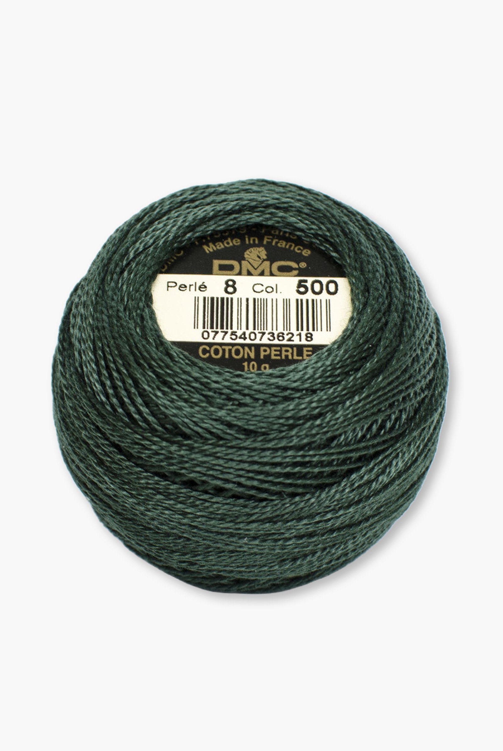DMC Perlé No. 8 – Color 500 – 100% Cotton – 10 g Thread Ball