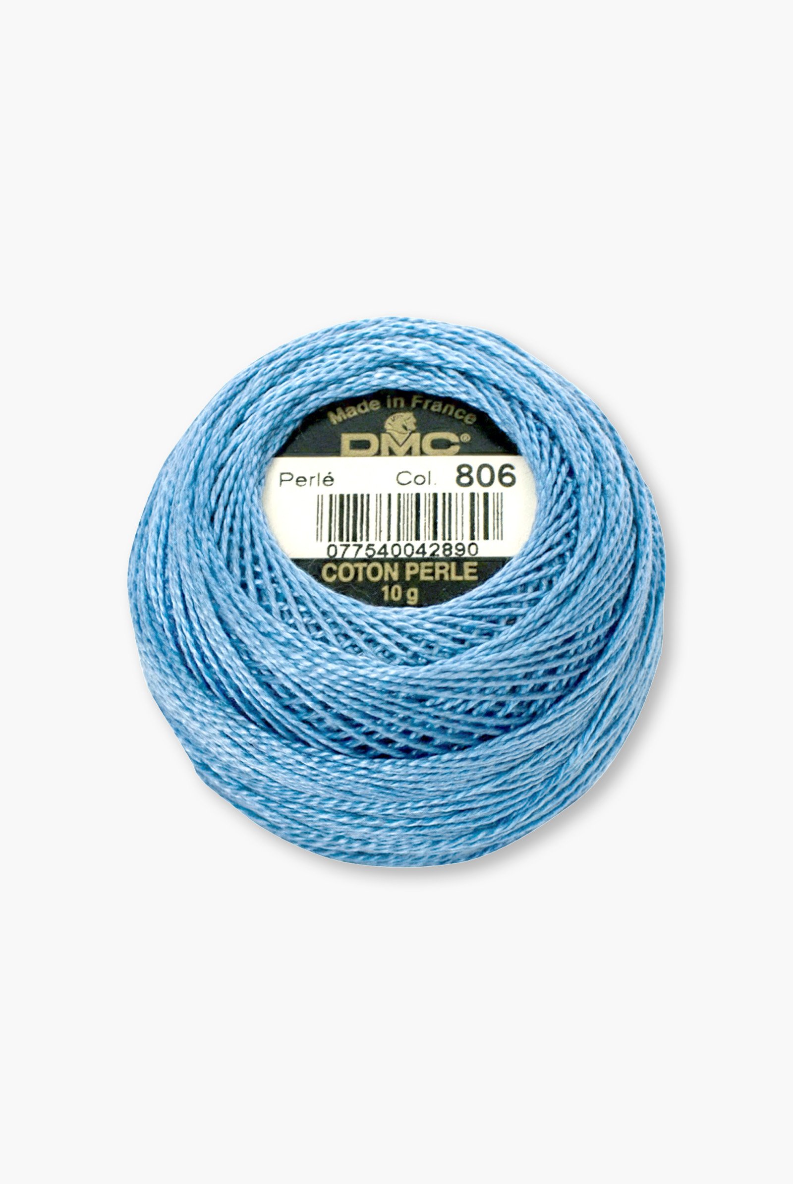 DMC Perlé No. 8 – Color 806 – 100% Cotton – 10 g Thread Ball