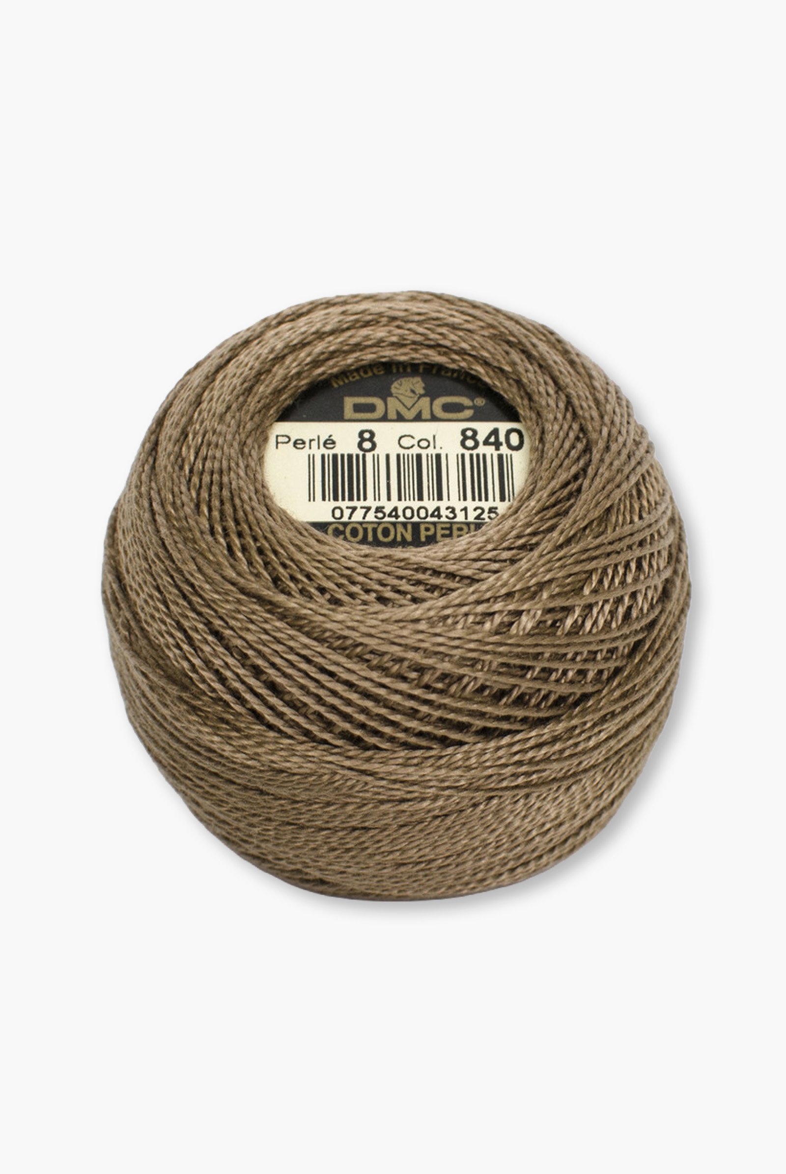 DMC Perlé No. 8 – Color 840 – 100% Cotton – 10 g Thread Ball