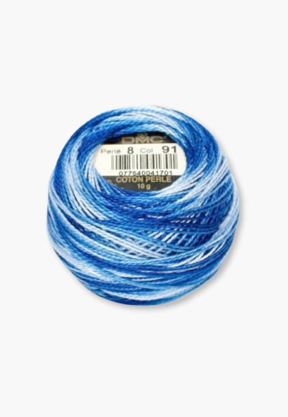 DMC Perlé No. 8 – Color 91 – 100% Cotton – 10 g Thread Ball