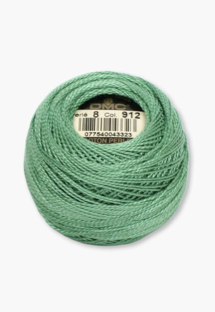 DMC Perlé No. 8 – Color 912 – 100% Cotton – 10 g Thread Ball