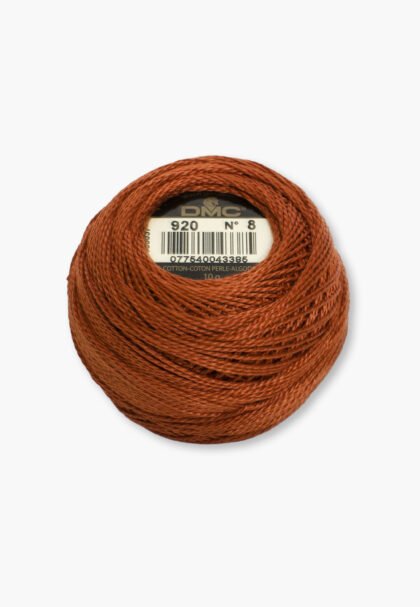 DMC Perlé No. 8 – Color 920 – 100% Cotton – 10 g Thread Ball