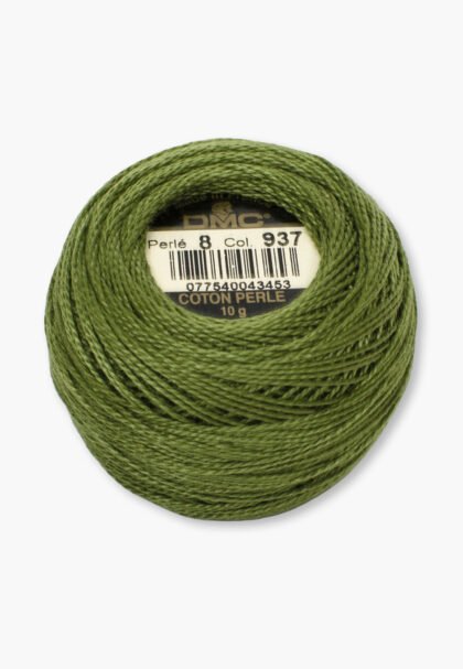 DMC Perlé No. 8 – Color 937 – 100% Cotton – 10 g Thread Ball