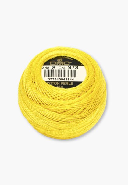DMC Perlé No. 8 – Color 973 – 100% Cotton – 10 g Thread Ball