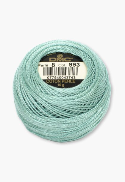 DMC Perlé No. 8 – Color 993 – 100% Cotton – 10 g Thread Ball