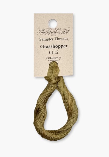 Gentle Art Sampler – Grasshopper 0112B – 10 yd – 100% Hand-Dyed Cotton