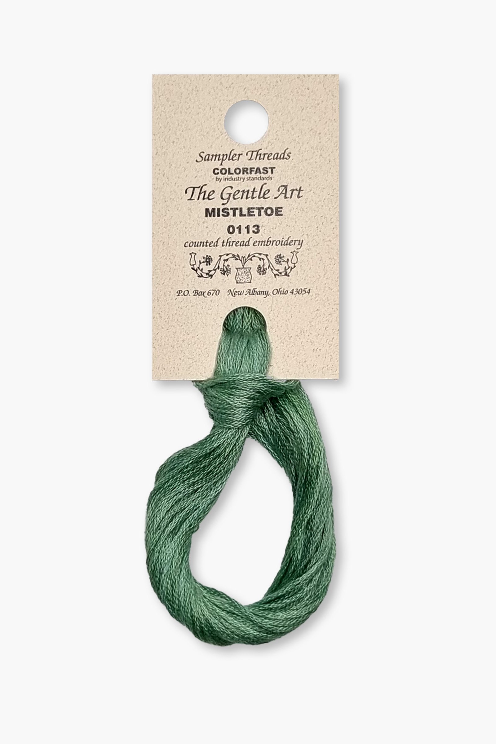 Gentle Art Sampler – Mistletoe 0113B – 10 yd – 100% Hand-Dyed Cotton