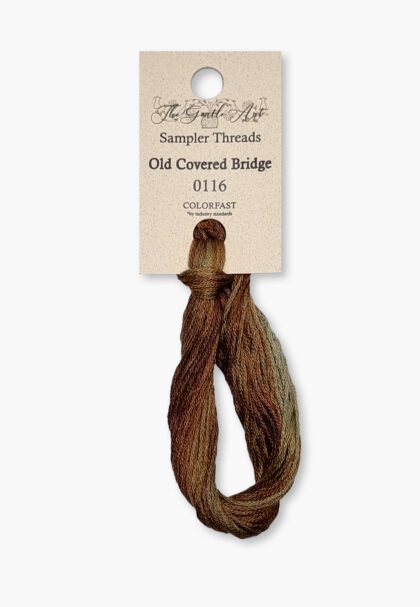 Gentle Art Sampler – Old Covered Bridge 0116B – 10 yd – 100% Hand-Dyed Cotton