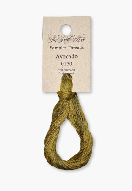 Gentle Art Sampler – Avocado 0130B – 10 yd – 100% Hand-Dyed Cotton