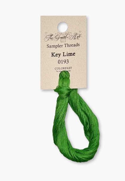 Gentle Art Sampler – Key Lime 0193B – 10 yd – 100% Hand-Dyed Cotton