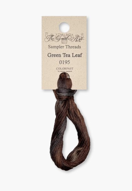 Gentle Art Sampler – Green Tea Leaf 0195B – 10 yd – 100% Hand-Dyed Cotton