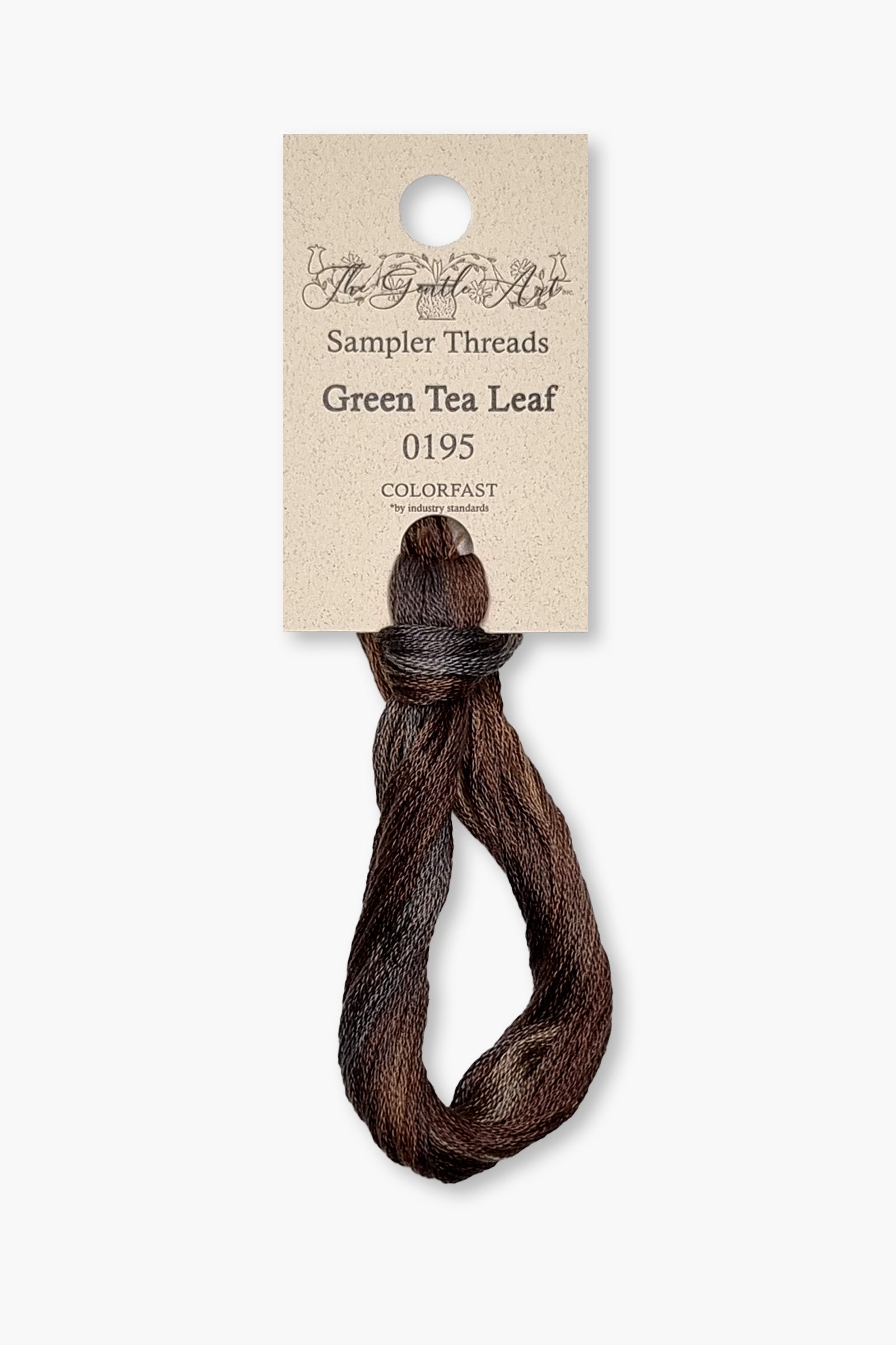 Gentle Art Sampler – Green Tea Leaf 0195B – 10 yd – 100% Hand-Dyed Cotton