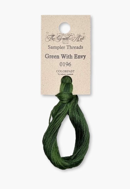 Gentle Art Sampler – Green With Envy 0196B – 10 yd – 100% Hand-Dyed Cotton