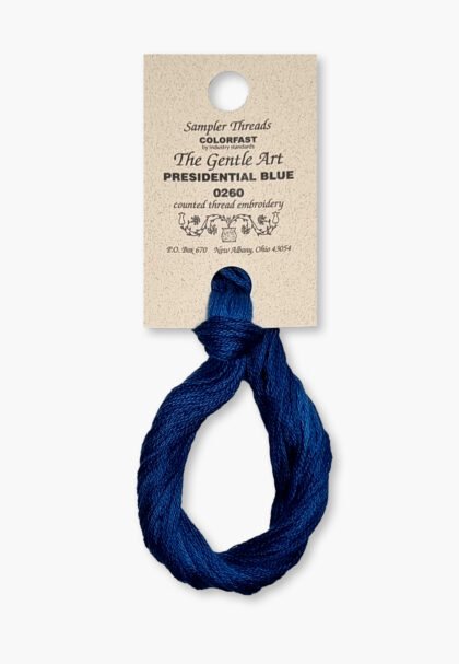 Gentle Art Sampler – Presidential Blue 0260B – 10 yd – 100% Hand-Dyed Cotton