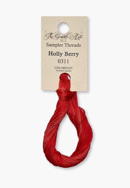 Gentle Art Sampler – Holly Berry 0311B – 10 yd – 100% Hand-Dyed Cotton
