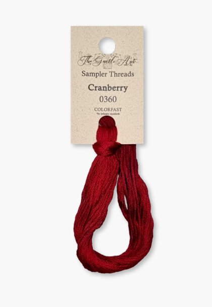 Gentle Art Sampler – Cranberry 0360B – 10 yd – 100% Hand-Dyed Cotton