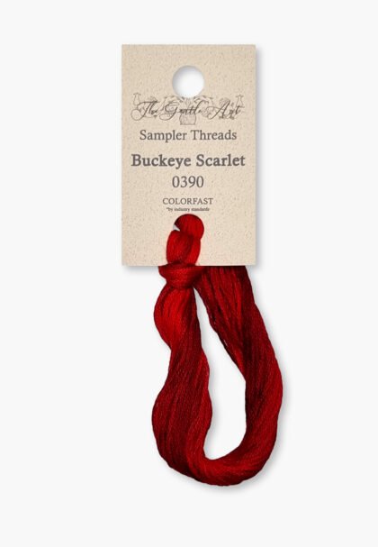 Gentle Art Sampler – Buckeye Scarlet 0390B – 10 yd – 100% Hand-Dyed Cotton