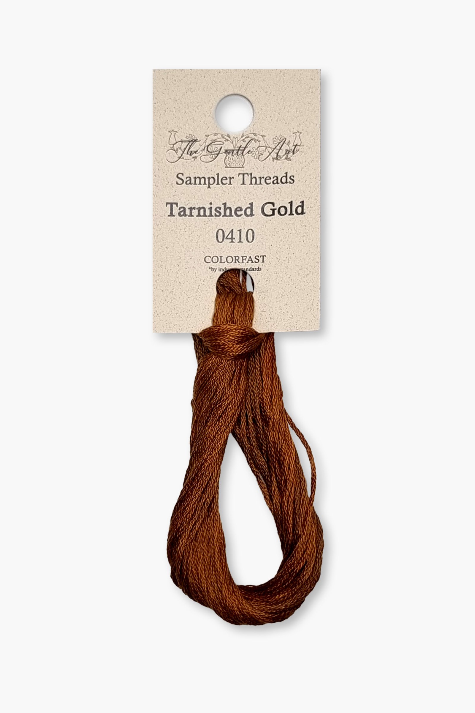Gentle Art Sampler – Tarnished Gold 0410B – 10 yd – 100% Hand-Dyed Cotton