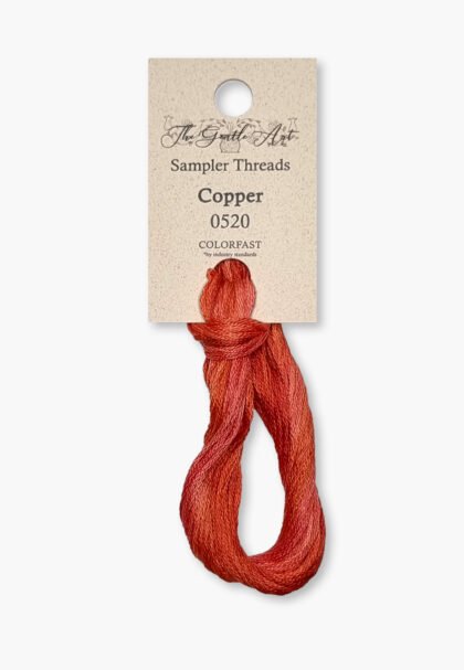 Gentle Art Sampler – Copper 0520B – 10 yd – 100% Hand-Dyed Cotton
