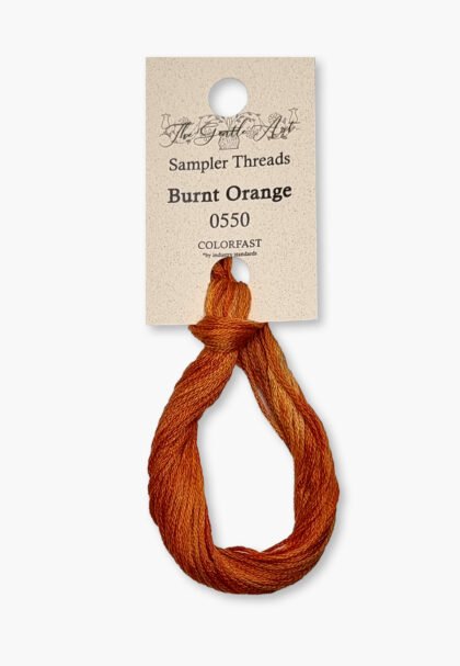 Gentle Art Sampler – Burnt Orange 0550B – 10 yd – 100% Hand-Dyed Cotton