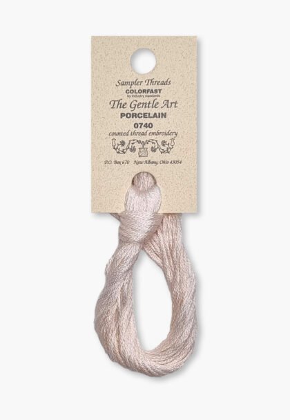Gentle Art Sampler – Porcelain 0740B – 10 yd – 100% Hand-Dyed Cotton