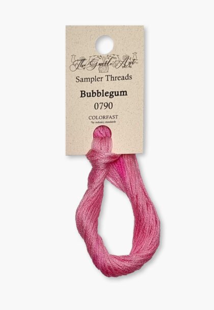 Gentle Art Sampler – Bubblegum 0790B – 10 yd – 100% Hand-Dyed Cotton