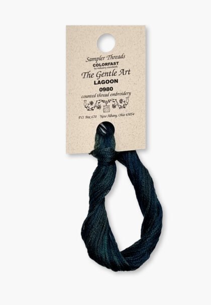 Gentle Art Sampler – Lagoon 0980B – 10 yd – 100% Hand-Dyed Cotton