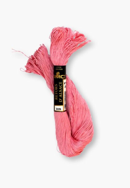 DMC Retors d’Alsace No. 12 – Color 3326 – 100% Cotton – 20 g Thread Skein