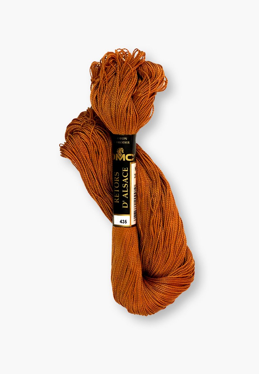 DMC Retors d’Alsace No. 8 – Color 435 – 100% Cotton – 20 g Thread Skein