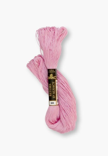 DMC Retors d’Alsace No. 12 – Color 605 – 100% Cotton – 20 g Thread Skein