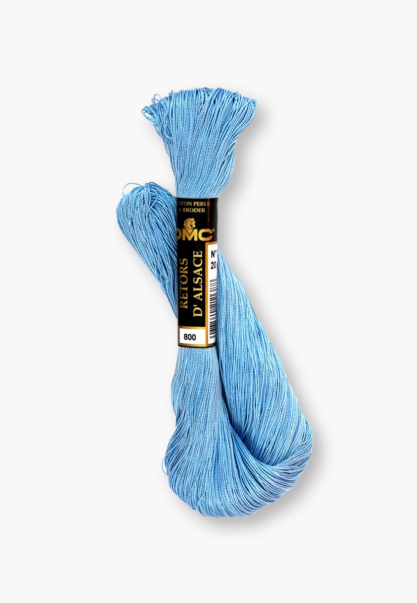 DMC Retors d’Alsace No. 12 – Color 800 – 100% Cotton – 20 g Thread Skein