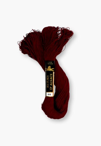 DMC Retors d’Alsace No. 12 – Color 815 – 100% Cotton – 20 g Thread Skein