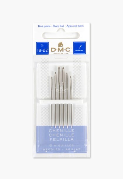 DMC – Chenille Needles – Pack of 6 (Sizes 18–22)