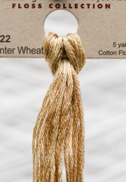Weeks Dye Works Cotton Floss – 1122 Winter Wheat – 5 Yards, Hand-Dyed