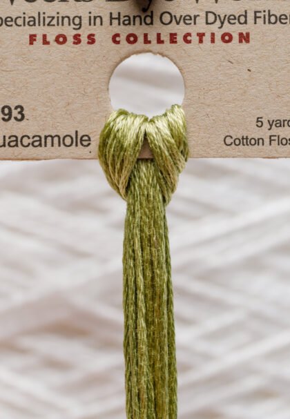 Weeks Dye Works Cotton Floss – 1193 Guacamole – 5 Yards, Hand-Dyed