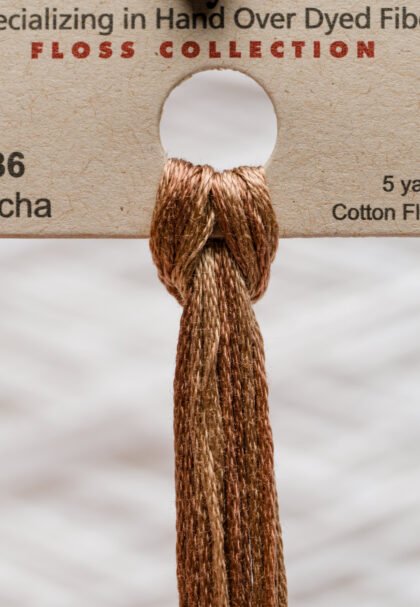 Weeks Dye Works Cotton Floss – 1236 Mocha – 5 Yards, Hand-Dyed