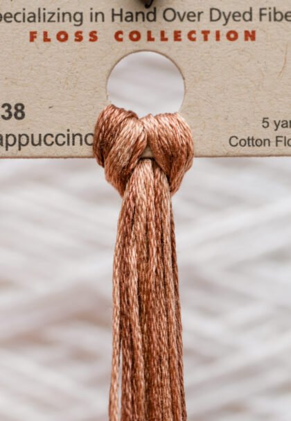 Weeks Dye Works Cotton Floss – 1238 Cappuccino – 5 Yards, Hand-Dyed