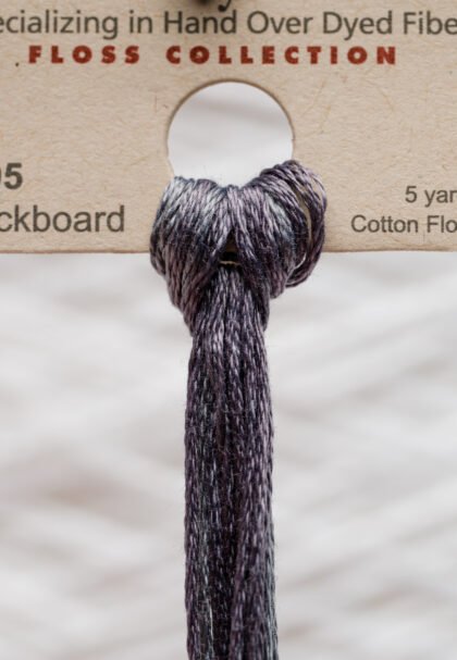 Weeks Dye Works Cotton Floss – 1295 Blackboard – 5 Yards, Hand-Dyed