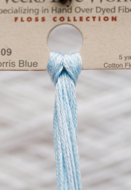 Weeks Dye Works Cotton Floss – 2109 Morris Blue – 5 Yards, Hand-Dyed