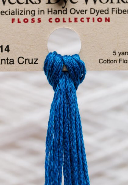 Weeks Dye Works Cotton Floss – 2114 Santa Cruz – 5 Yards, Hand-Dyed