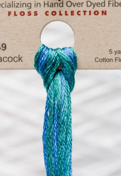 Weeks Dye Works Cotton Floss – 2149 Peacock – 5 Yards, Hand-Dyed