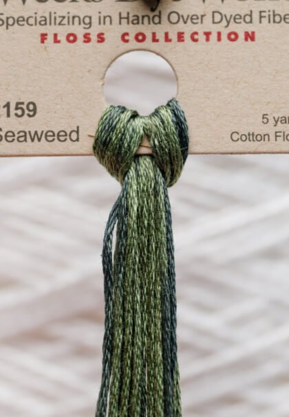 Weeks Dye Works Cotton Floss – 2159 Seaweed – 5 Yards, Hand-Dyed