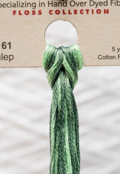 Weeks Dye Works Cotton Floss – 2161 Julep – 5 Yards, Hand-Dyed