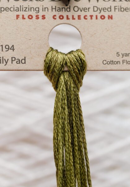 Weeks Dye Works Cotton Floss – 2194 Lily Pad – 5 Yards, Hand-Dyed