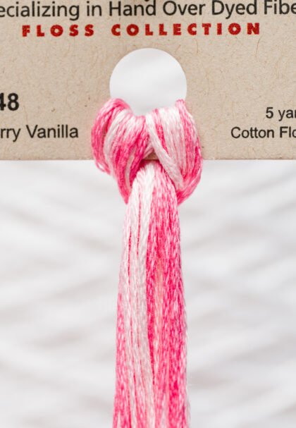Weeks Dye Works Cotton Floss – 2248 Cherry Vanilla – 5 Yards, Hand-Dyed