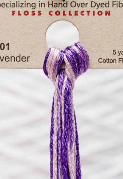 Weeks Dye Works Cotton Floss – 2301 Lavender – 5 Yards, Hand-Dyed
